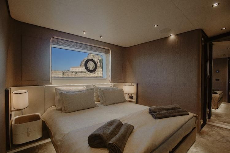 double yacht cabin,  Luxury Yacht Accomodation, private yacht rental