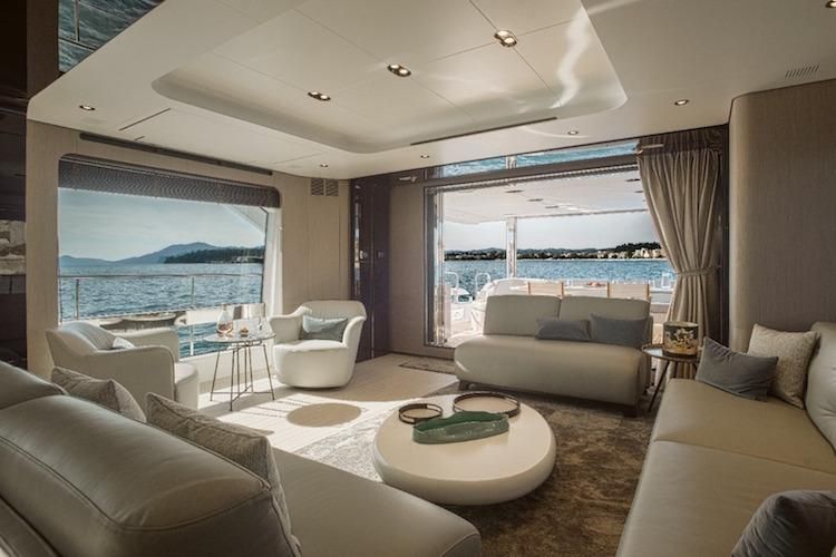 yacht salon, luxury salon yacht, weekly yacht rental Greece