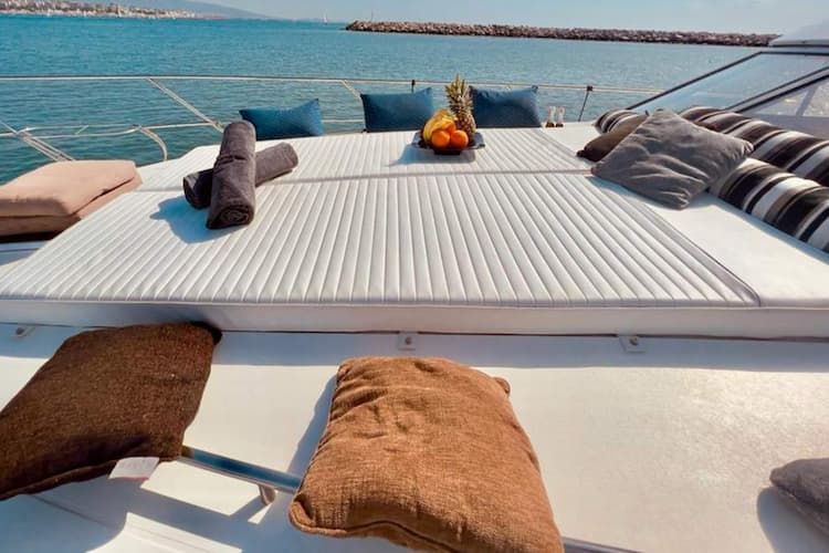  yacht rental Athens, Athens yachting, private yacht deck